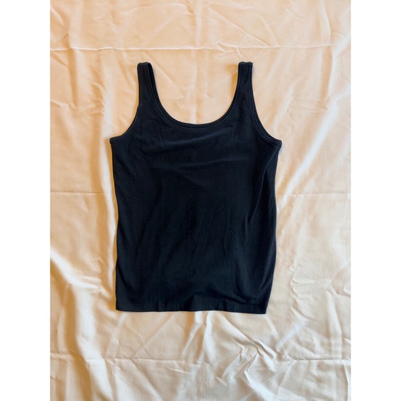 Talbots Tops - Talbots Womens Black Scoop Neck Tank Top Cotton Modal Stretch Sleeveless Size M